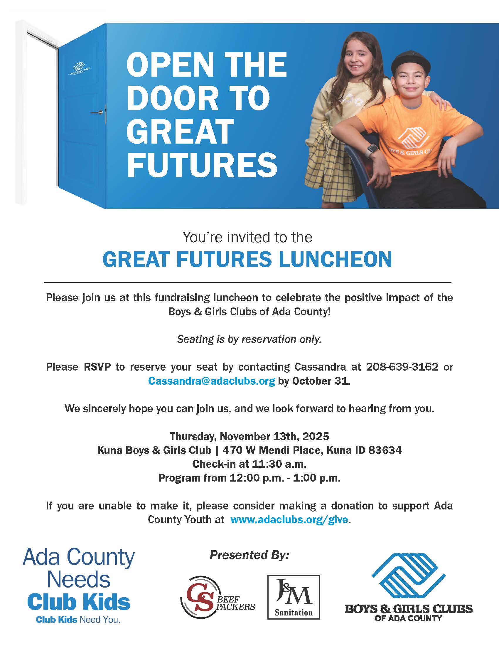 Great Futures Luncheon Flyer 2025